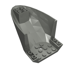 Part 87616 - Aircraft Fuselage Aft Section Curved Bottom 6 x 10 - De BrickPlaats