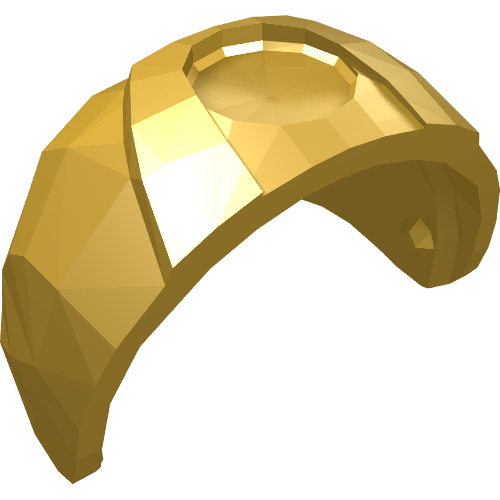 Part 89159 - Minifigure, Visor Large with Trapezoid Area on Top - De BrickPlaats