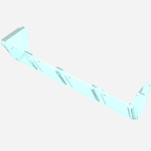 Part 89649 - Glass for Window 2 x 8 x 2 Boat - De BrickPlaats