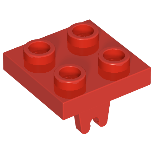 Part 8 - Plate, Modified 2 x 2 with Wheel Holder Bottom - De BrickPlaats