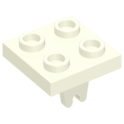 Part 8 - Plate, Modified 2 x 2 with Wheel Holder Bottom - De BrickPlaats