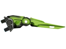 Part 92235pb02 - Hero Factory Weapon, Claw / Spike with Marbled Lime Pattern - Flexible Rubber - De BrickPlaats