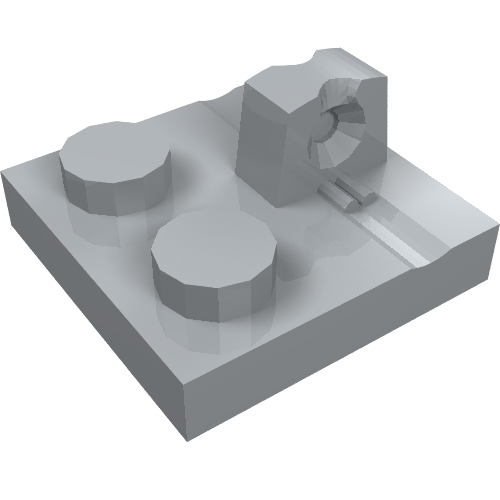 Part 92582 - Hinge Plate 2 x 2 Locking with 1 Finger on Top - De BrickPlaats