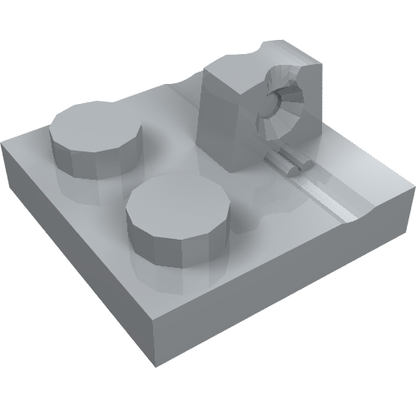 Part 92582 - Hinge Plate 2 x 2 Locking with 1 Finger on Top - De BrickPlaats