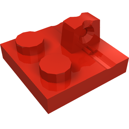 Part 92582 - Hinge Plate 2 x 2 Locking with 1 Finger on Top - De BrickPlaats