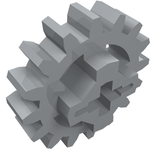 Part 94925 - Technic, Gear 16 Tooth - Axle Hole with Closed Sides - De BrickPlaats
