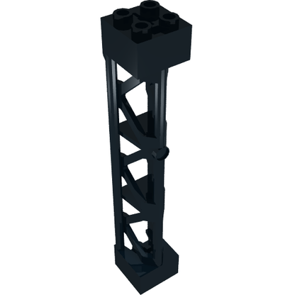 Part 95347 - Support 2 x 2 x 10 Girder Triangular Vertical - Type 4 - 3 Posts, 3 Sections - De BrickPlaats