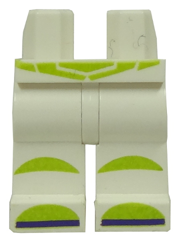 Part 970c00pb0052 - Hips and Legs with Lime Boots and Belt Pattern (Buzz Lightyear) - De BrickPlaats