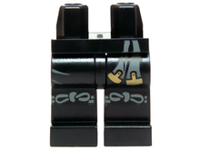 Part 970c00pb0428 - Hips and Legs with Dark Bluish Gray and Gold Sash and Dark Bluish Gray Knotted Knee Straps Pattern - De BrickPlaats