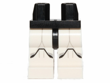 Part 970c01pb27 - Hips and White Legs with SW Clone Trooper and Black Markings Pattern - De BrickPlaats