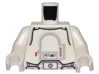 Part 973pb0271c01 - Torso SW Armor Snowtrooper Pattern / White Arms / White Hands - De BrickPlaats