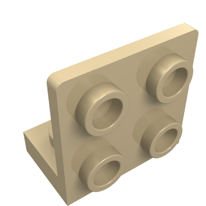 Part 99207 - Bracket 1 x 2 - 2 x 2 Inverted - De BrickPlaats