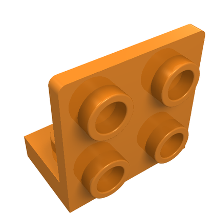 Part 99207 - Bracket 1 x 2 - 2 x 2 Inverted - De BrickPlaats