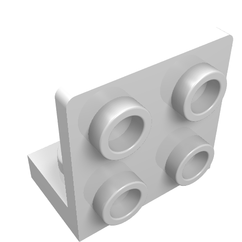 Part 99207 - Bracket 1 x 2 - 2 x 2 Inverted - De BrickPlaats