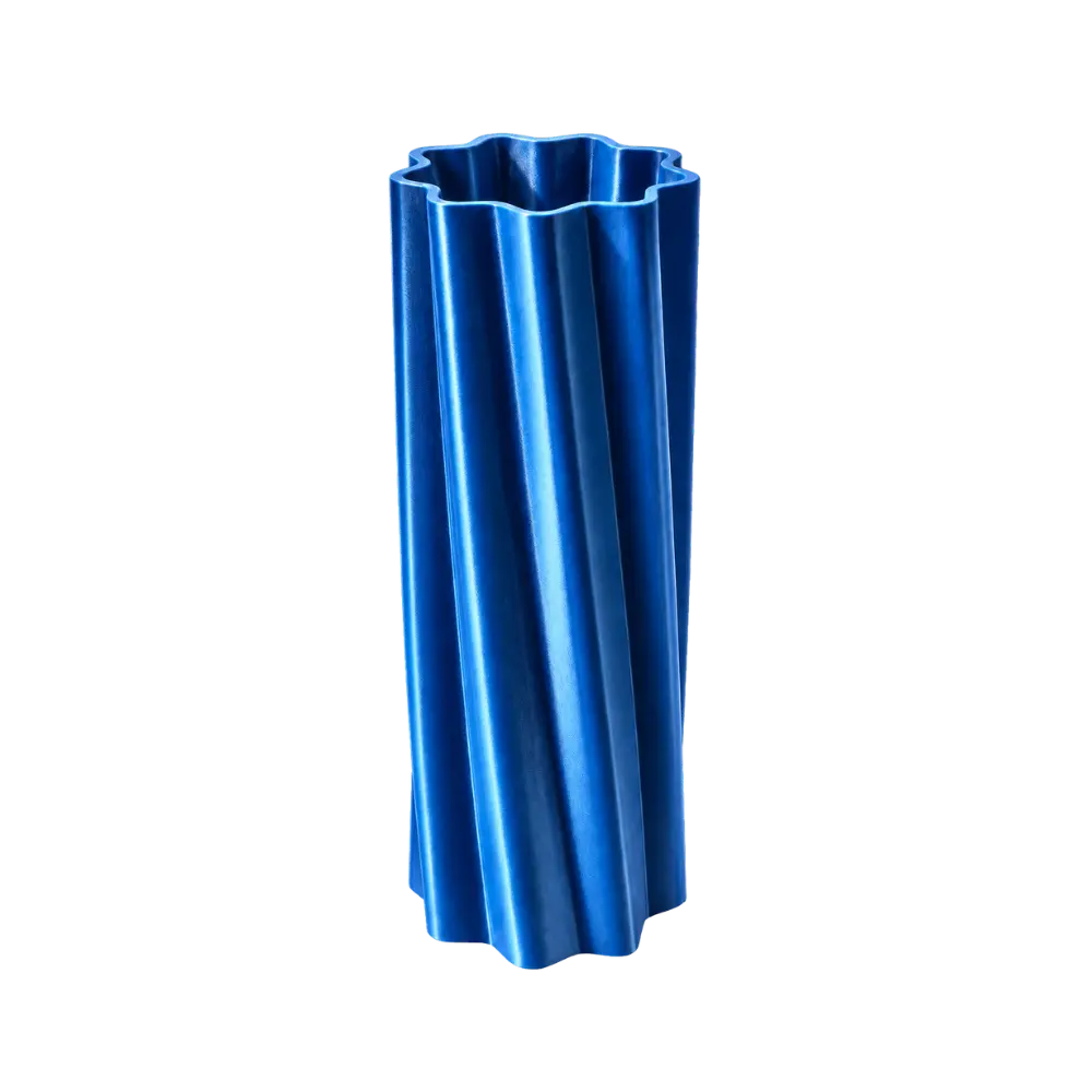 Vaas voor LEGO® bloemen | Metallic Blauw