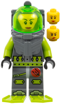 Minifig atl008 - Atlantis Diver 5 - Samantha Rhodes - De BrickPlaats