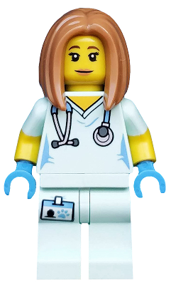 Minifig col290 - Veterinarian, Series 17 (Minifigure Only without Stand and Accessories) - De BrickPlaats