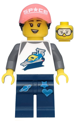 Minifig col363 - Space Fan, Series 20 (Minifigure Only without Stand and Accessories) - De BrickPlaats
