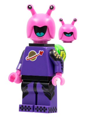 Minifig col396 - Space Creature, Series 22 (Minifigure Only without Stand and Accessories) - De BrickPlaats