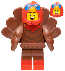 Minifig col406 - Turkey Costume, Series 23 (Minifigure Only without Stand and Accessories) - De BrickPlaats