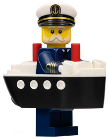 Minifig col407 - Ferry Captain, Series 23 (Minifigure Only without Stand and Accessories) - De BrickPlaats