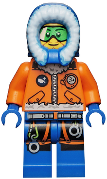 Minifig cty0493 - Arctic Explorer, Male with Green Goggles - De BrickPlaats