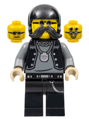 Minifig cty1485 - Lone Wolf Biker - Stuntz Driver