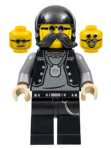Minifig cty1485 - Lone Wolf Biker - Stuntz Driver