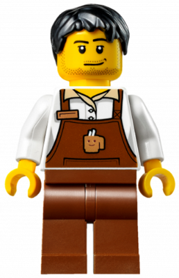 Minifig hol098 - Christmas Train Ride Barista - De BrickPlaats