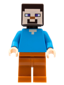 Minifig min056 - Steve - Dark Orange Legs - De BrickPlaats
