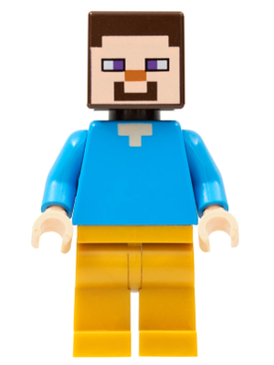 Minifig min074 - Steve - Pearl Gold Legs - De BrickPlaats