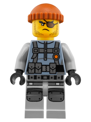 Minifig njo0356 - Shark Army Thug - Large Knee Plates - De BrickPlaats