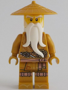 Minifig njo0731 - Wu Sensei - Pearl Gold Robe, White Beard - De BrickPlaats