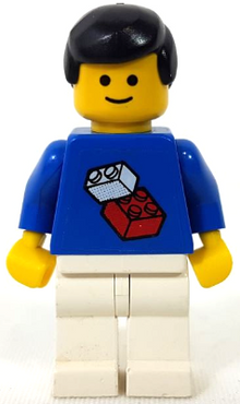 Minifig pln055s - Soccer Player - World Team Player Bricks Logo Sticker on Front, White and Black Number Sticker on Back (specify number in listing) - De BrickPlaats