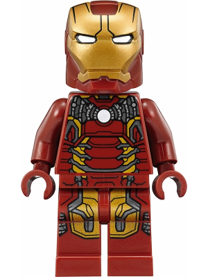 Minifig sh0498 - Iron Man - Mark 43 Armor, Trans-Clear Head - De BrickPlaats