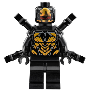 Minifig sh0505 - Outrider - Extended Arms, Torso with Long Dark Bluish Gray Tips at Neck - De BrickPlaats