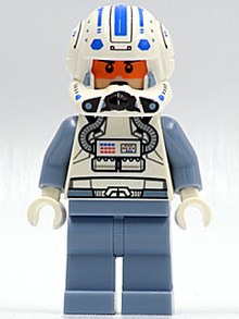 Minifig sw0265 - Clone Trooper Pilot Captain Jag (Phase 2) - Frown - De BrickPlaats