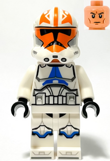 Minifig sw1278 - Clone Trooper, 501st Legion, 332nd Company (Phase 2) - Helmet with Holes and Togruta Markings - De BrickPlaats