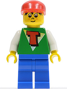 Minifig tim006 - Time Cruisers - Timmy with Blue Legs and Red Cap - De BrickPlaats